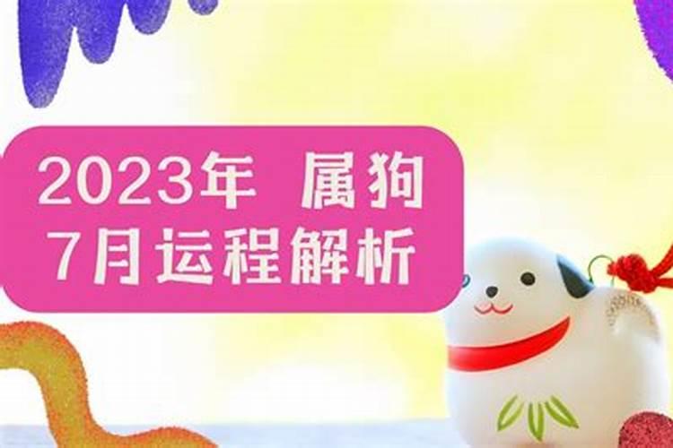 属狗7月份运势2021年