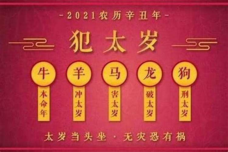 2021犯太岁的有哪几种属