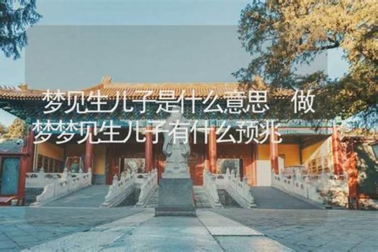 梦到生儿子是什么意思周公解梦开什奖