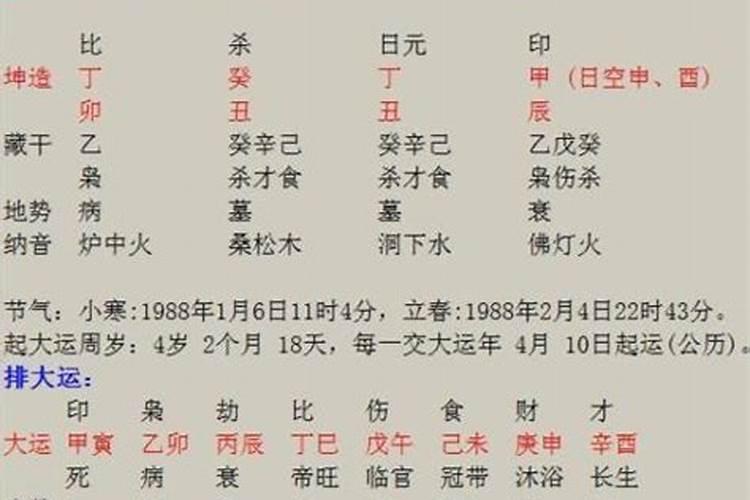 丁未日丁酉月八字实例