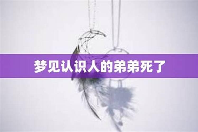 梦见弟弟死亡岁数是什么