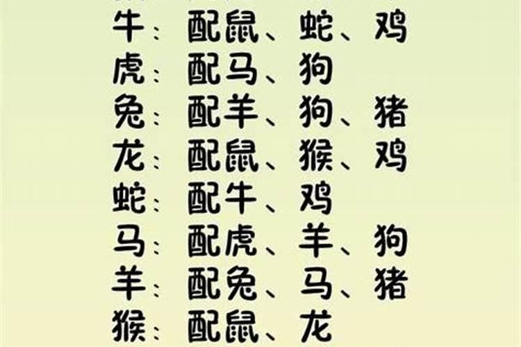 龙和什么生肖八字不合相克