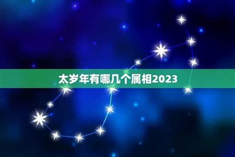 2023年冲太岁的属相有哪几个