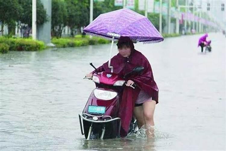 梦见骑电动车过大水