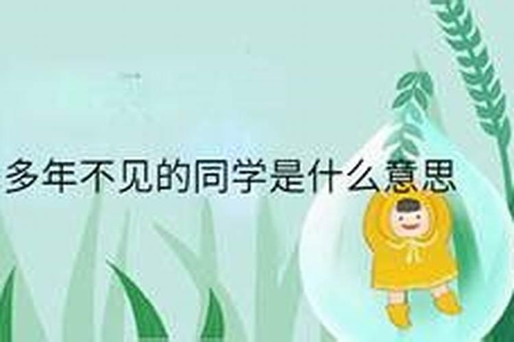 梦见了多年没见的同学