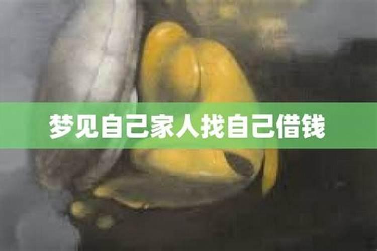 梦到弟弟找自己借钱