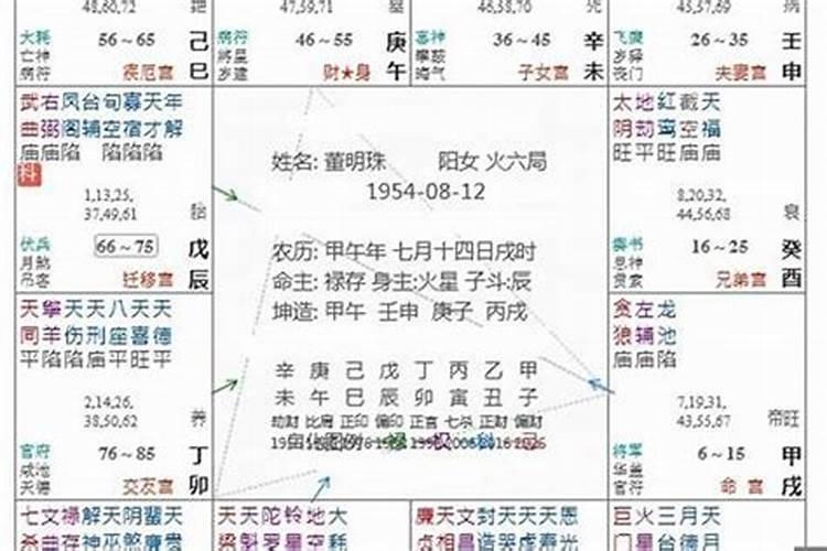 紫薇八字解析详解