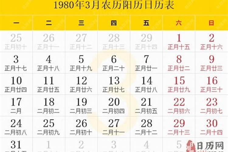 1980年什么时候立春