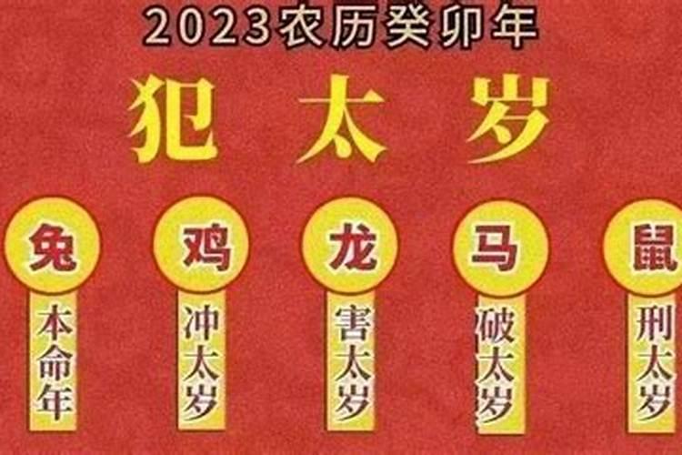 犯太岁的属相2023年