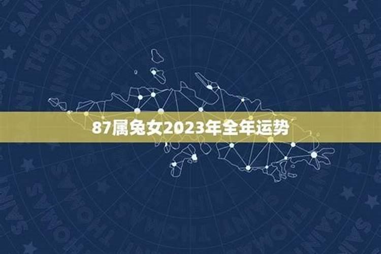 87兔2023年本命年运势女