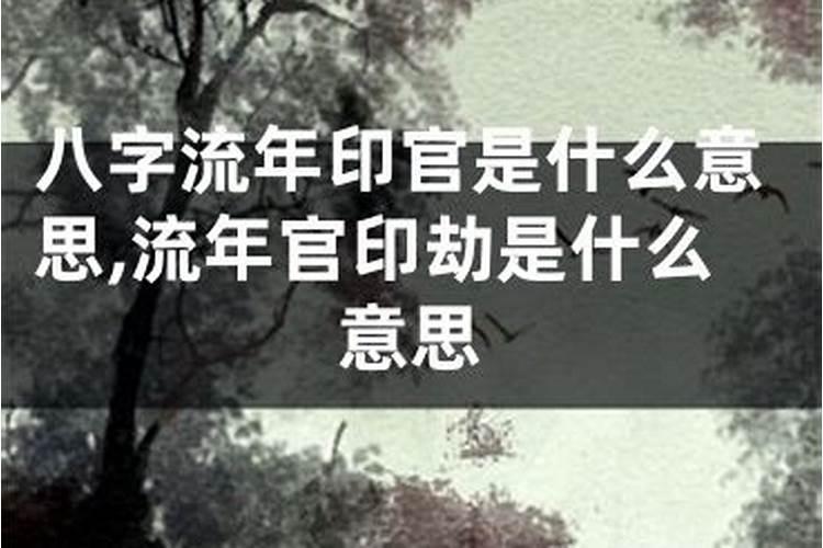 流年官印是什么意思