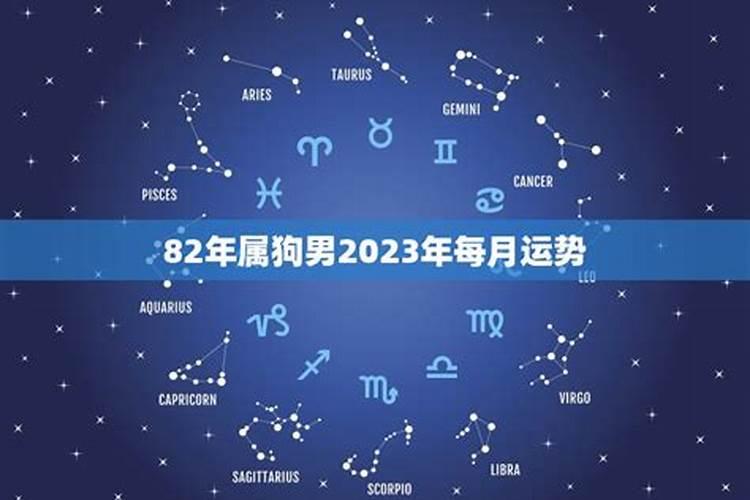 82年属狗在2023年每个月运