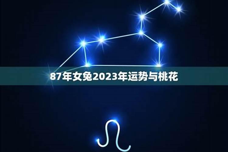 87年女兔的2023年运势