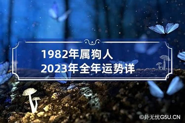 1982属狗女2023年运势