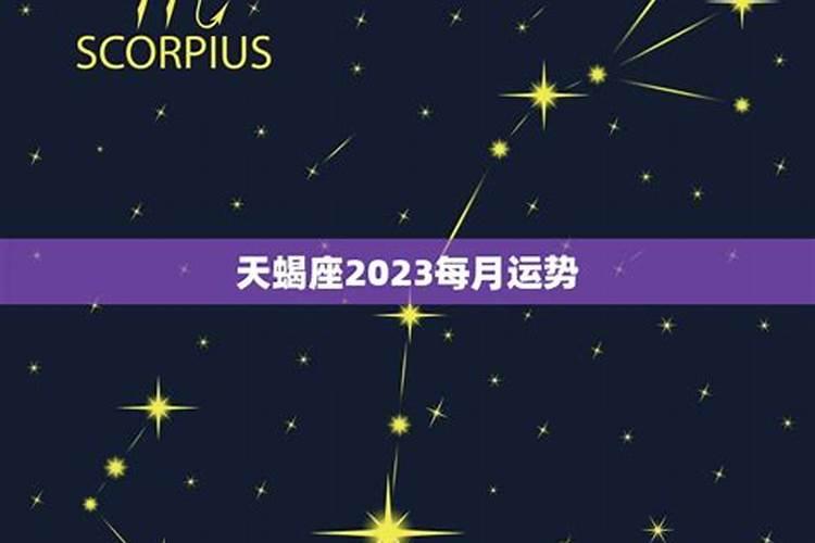 2023年天蝎运势