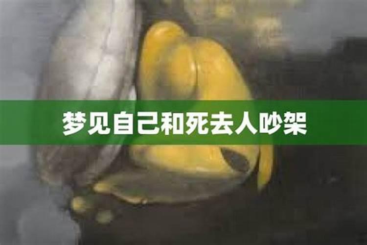 梦见跟死去的人吵架