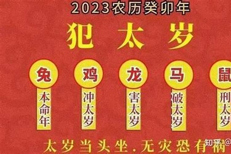 2023年属兔犯太岁的生肖