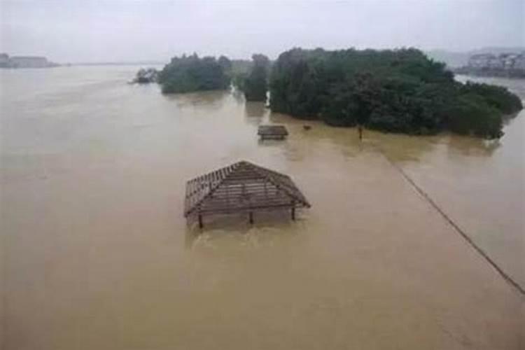 梦见下大雨发洪水什么意思