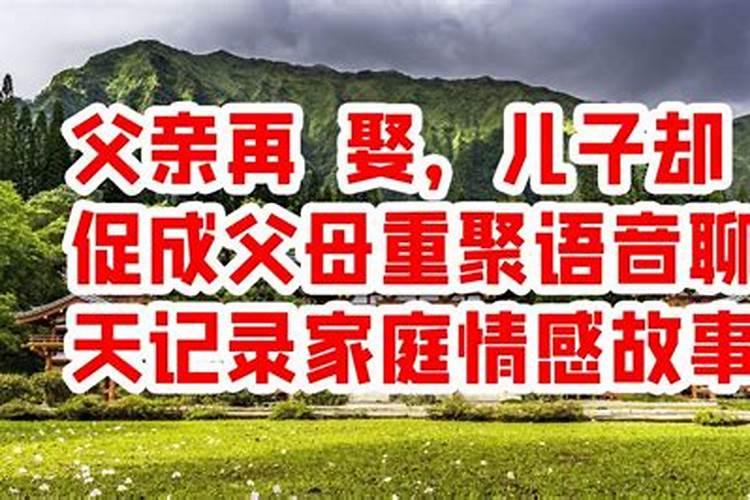 梦见父母离异父亲再娶