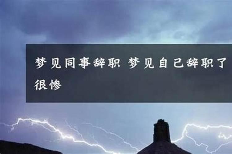 做梦梦见上司辞职