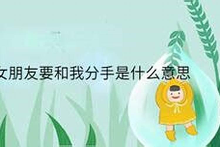 梦见女朋友要和我分手让我走下去