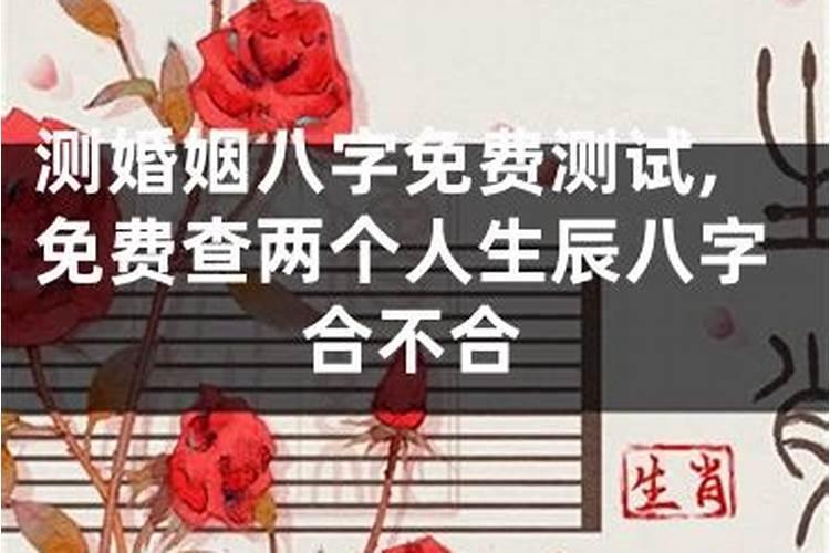 测试两个人的八字合不合婚