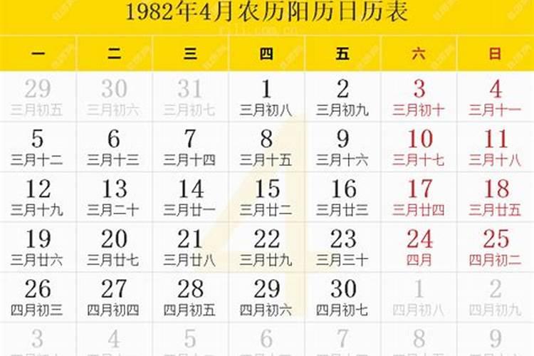 1982年农历4月12出生的运势