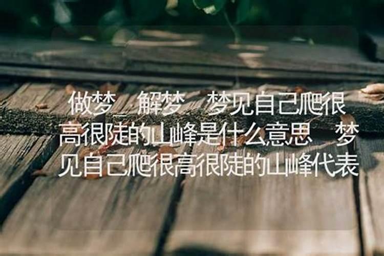 梦见特别漂亮的山峰什么意思