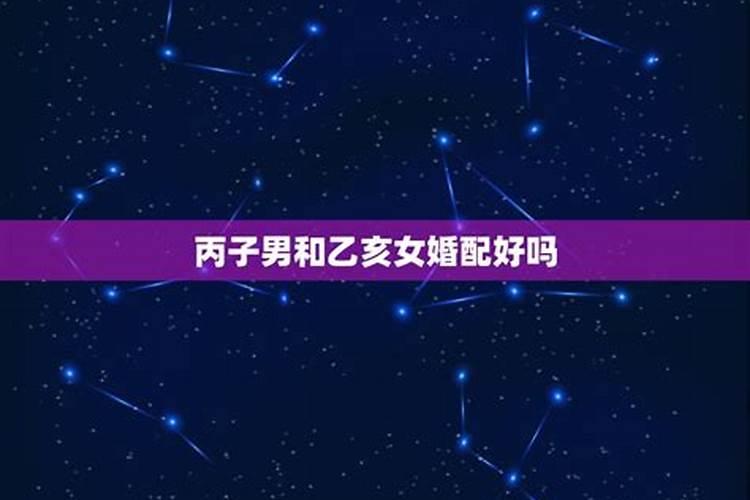 乙亥和丙子合不合年柱