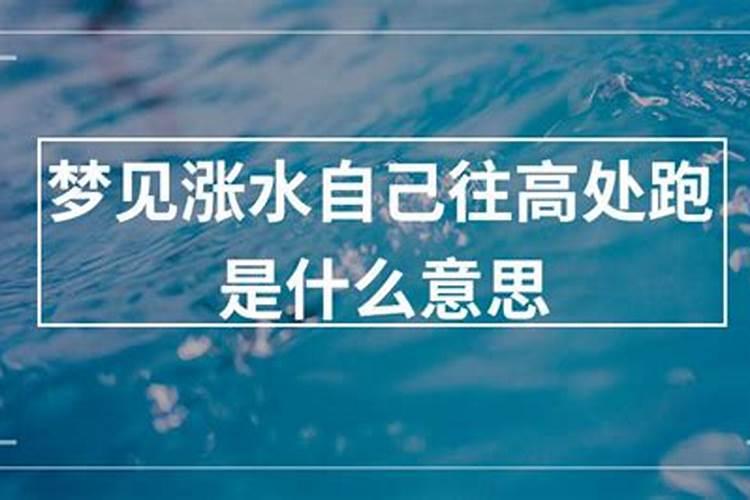 梦见海水涨高我往高处跑