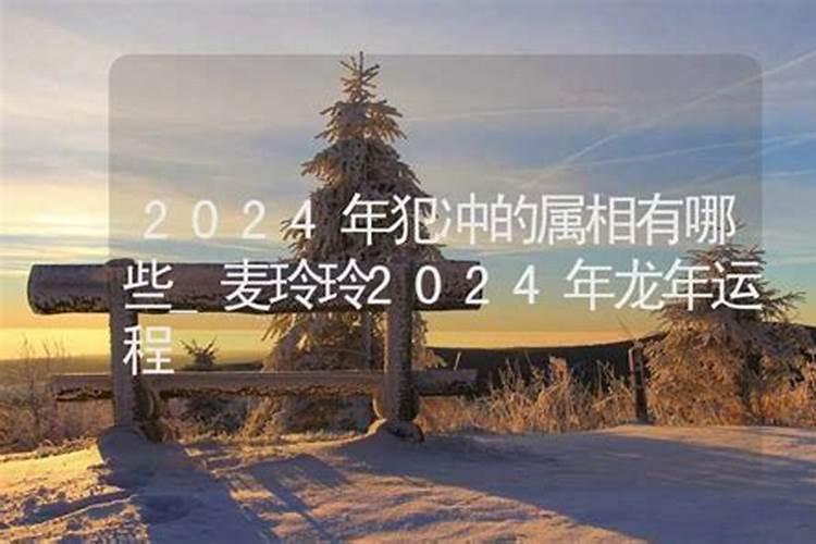 2024年哪些生肖犯冲