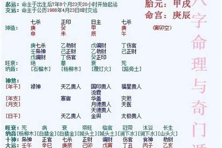 知道一个人的生辰八字