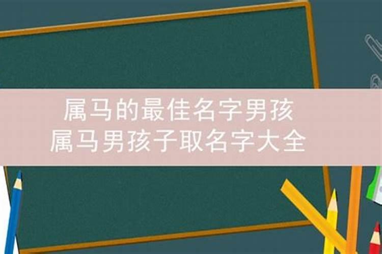 属马的最佳名字