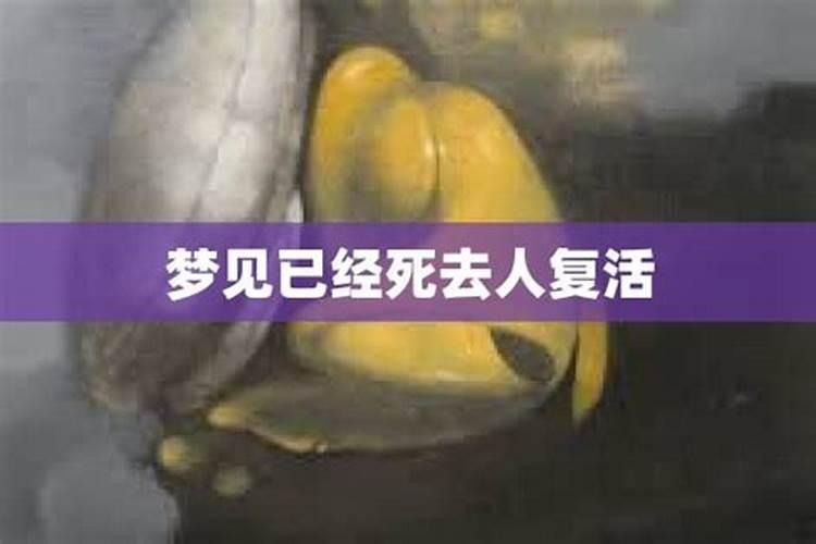 梦见已死去的人复活了这是什么征兆