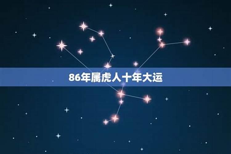 86年属虎人运程