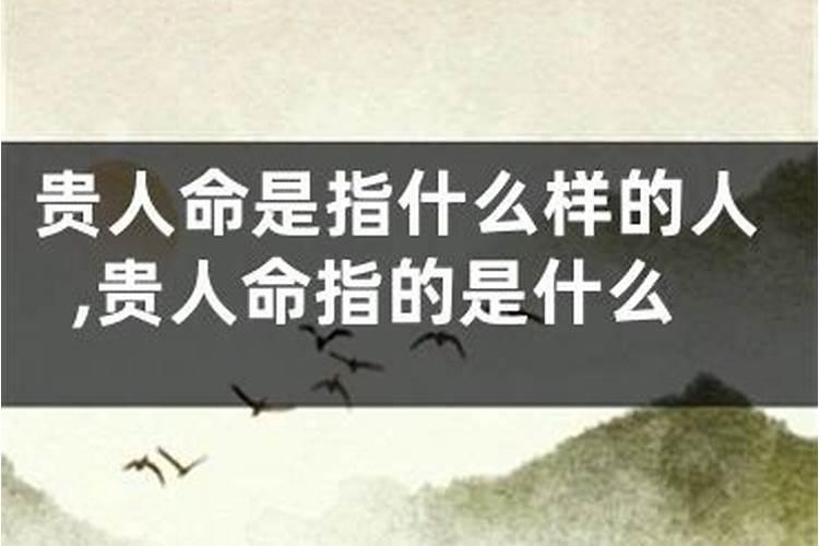 贵人命啥意思