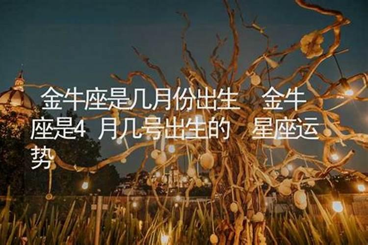 金牛座的出生月份