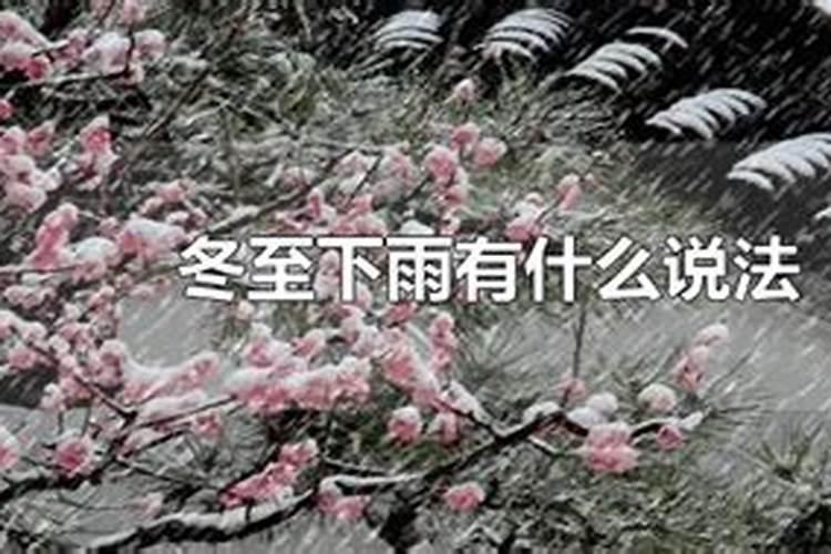 冬至祭祖下雨有什么说法吗请问