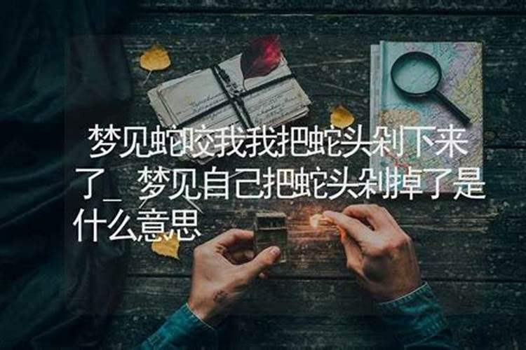 梦见蛇把蛇给剁了是怎么回事