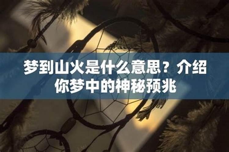 梦见山火是什么征兆周公解梦