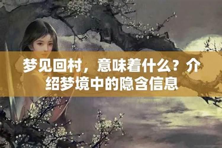 做梦梦见回村