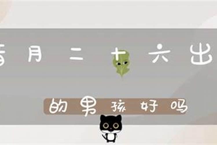 腊月二十六生人好吗