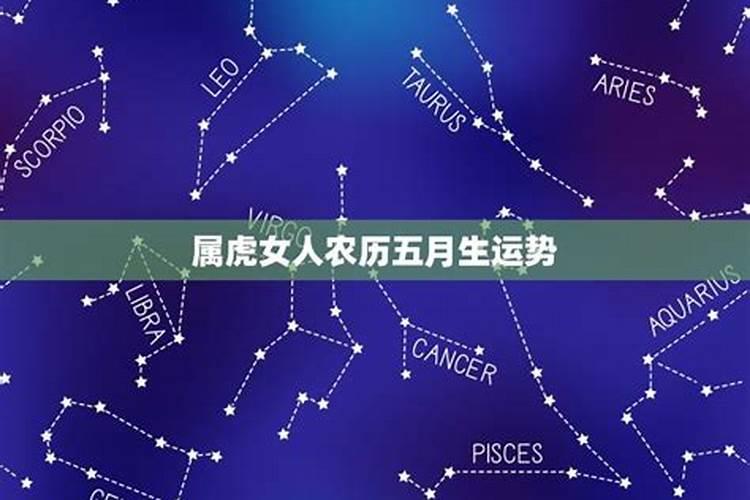 属虎农历五月出生是什么星座