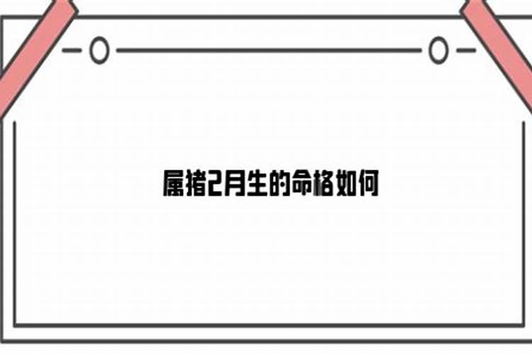 属猪二月二十八出生命运如何