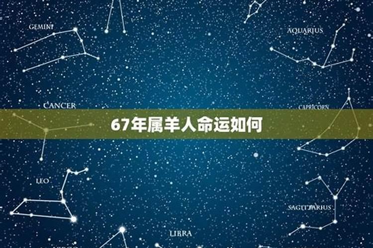 67年属羊54岁命中注定寿命