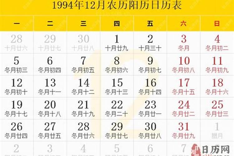 1994农历12月12日八字