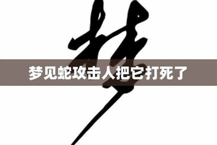 梦到大蛇攻击人是怎么了