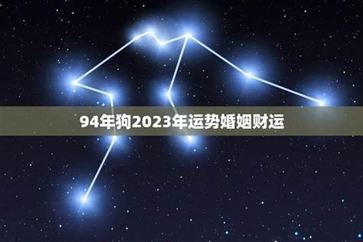 94年狗女在2023年运势