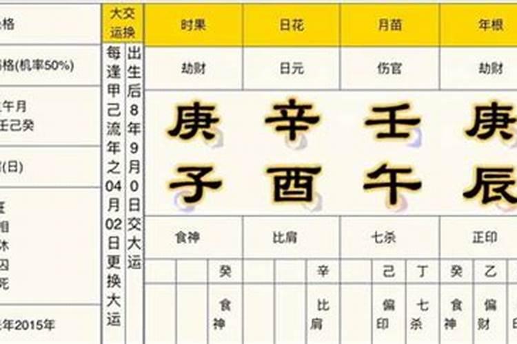 八字排盘寿元怎么看的