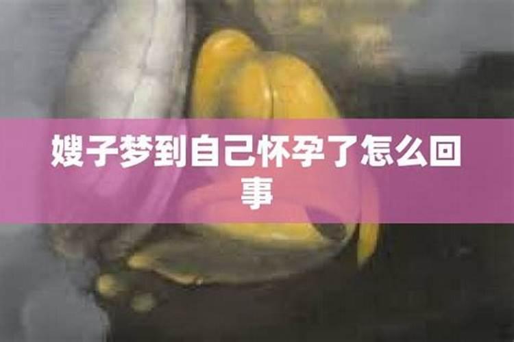 梦见嫂子怀孕怎么回事